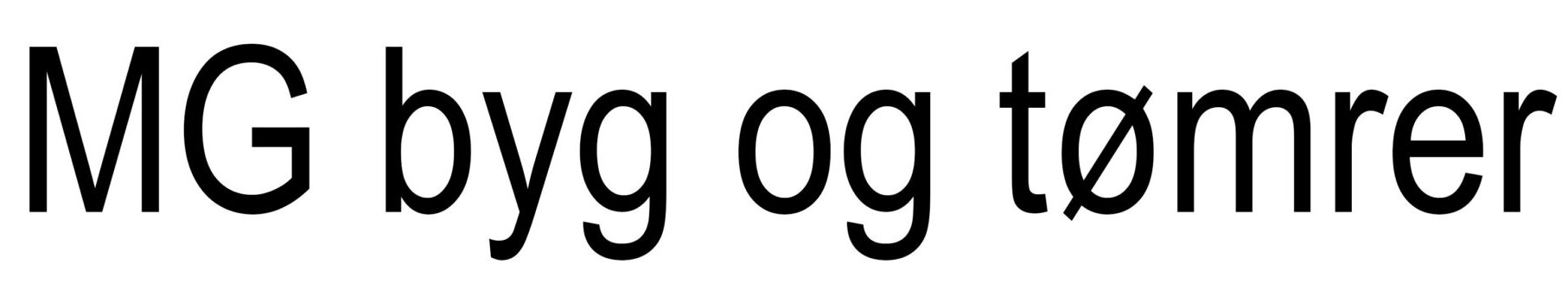 MG byg og t&oslash;mrer